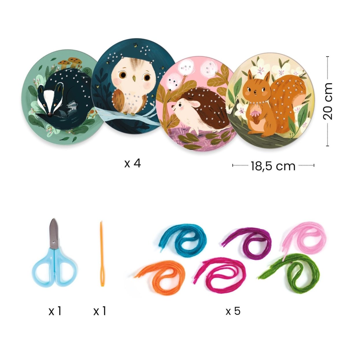 Djeco Varrás és hímzés - Fűzőcske - Introduction to threading - Djeco - Készségfejlesztők