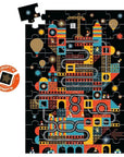 Djeco® Wizzy Puzzle - The bustling city - OduStore - Készségfejlesztők - Djeco