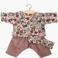 Minikane Játék Babaruha - Lili long-sleeved Colomba outfit with headband