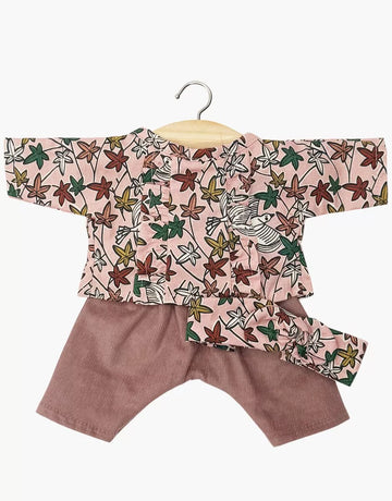 Minikane Játék Babaruha - Lili long-sleeved Colomba outfit with headband