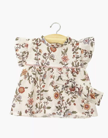 Minikane Játék Babaruha -Robe Daisy et son headband à noeud rond en coton Gisèle