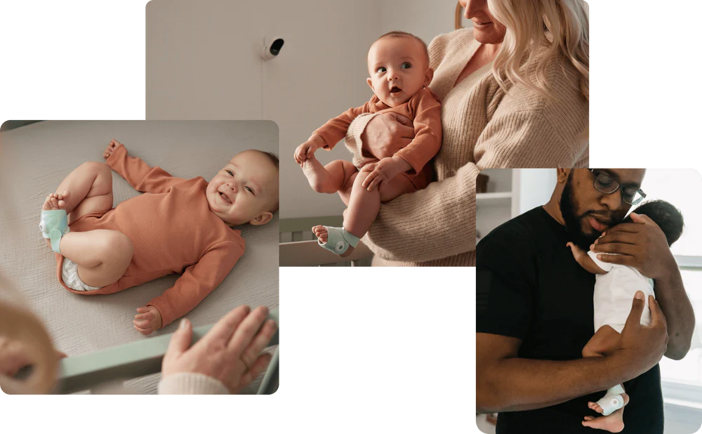 Owlet Dream Duo™ (3. generáció) szett – Owlet Dream Sock™ Okos babazokni 0-18 hónapig (Éjkék) + Owlet Dream Sight™ kamera