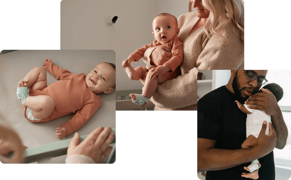 Owlet Dream Duo™ (3. generáció) szett – Owlet Dream Sock™ Okos babazokni 0-18 hónapig (Matt rózsaszín) + Owlet Dream Sight™ kamera