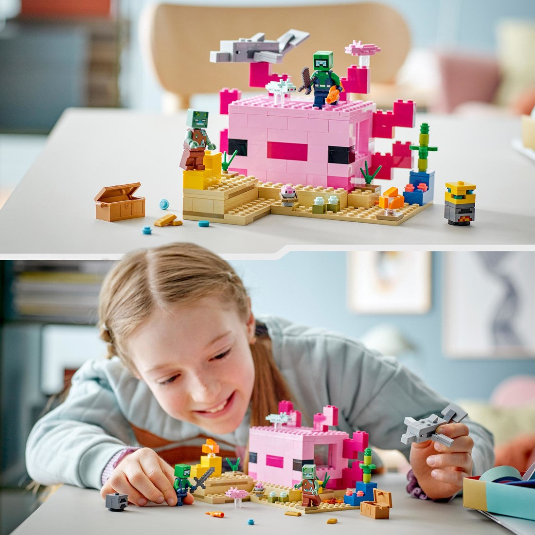 Lego® Minecraft 21247 Az Axolotl ház