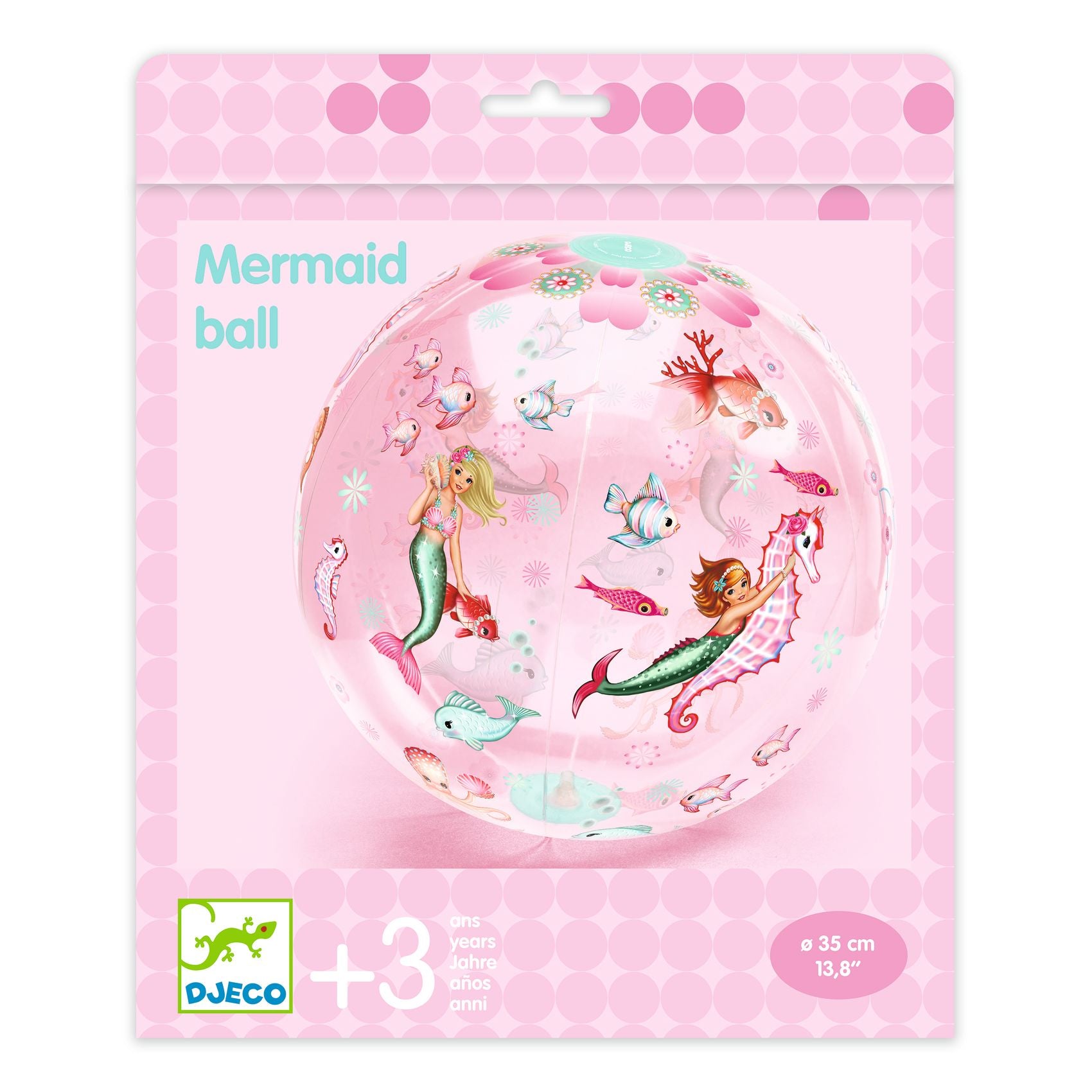 Djeco Felfújható labda, Ø 35 cm - Mermaid