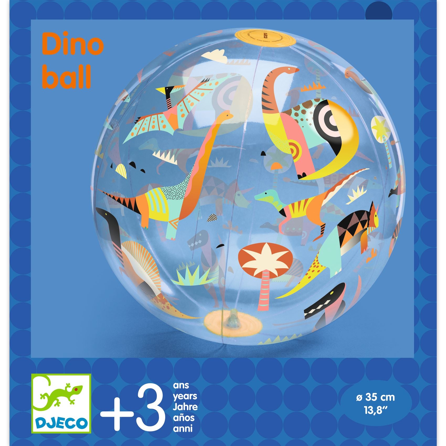 Djeco Felfújható labda, ∅ 35 cm - Dino