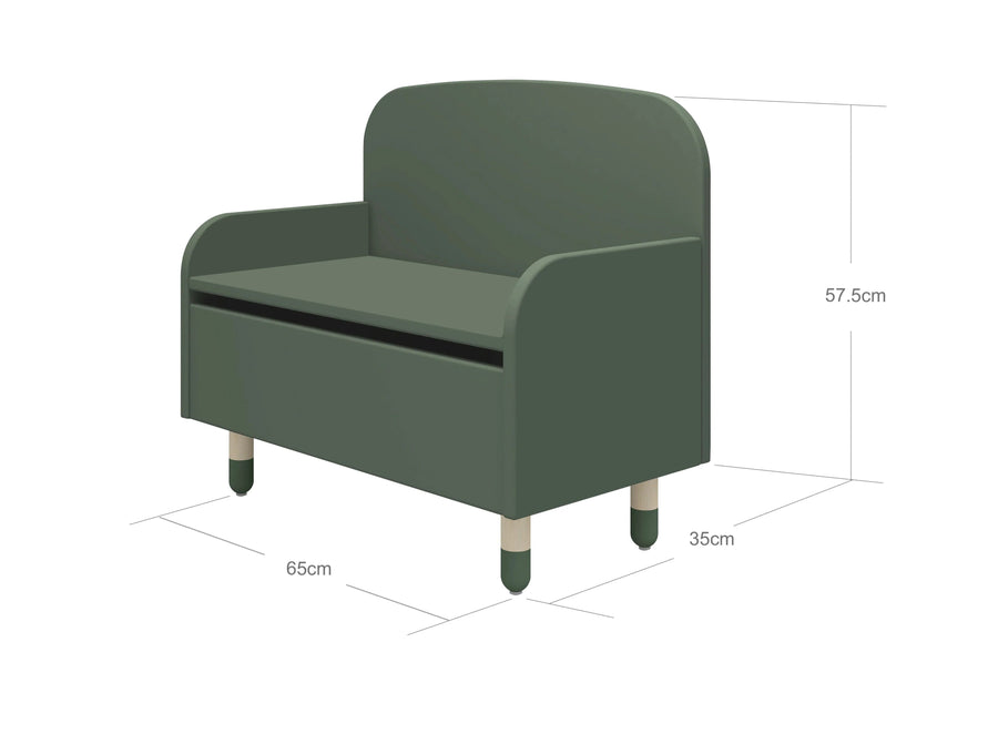 Flexa® Játéktároló pad - fehér - Flexa - Tárolás - OduStore