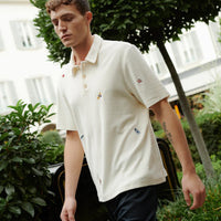 Pelso® Florian Terry Collar shirt off white