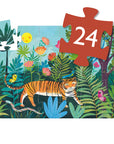 Djeco Formadobozos puzzle - A tigris sétája - The tiger's walk