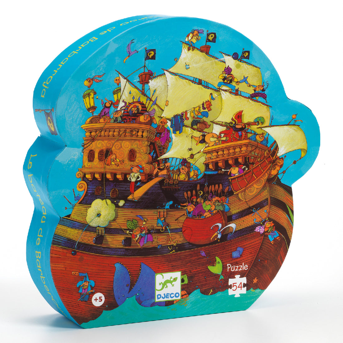 Djeco® Formadobozos puzzle - Barbarossa hajója, 54 db-os - Barbarossa's Boat