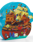 Djeco Shaped box puzzle - Barbarossa's Boat, 54 pieces - Barbarossa's Boat