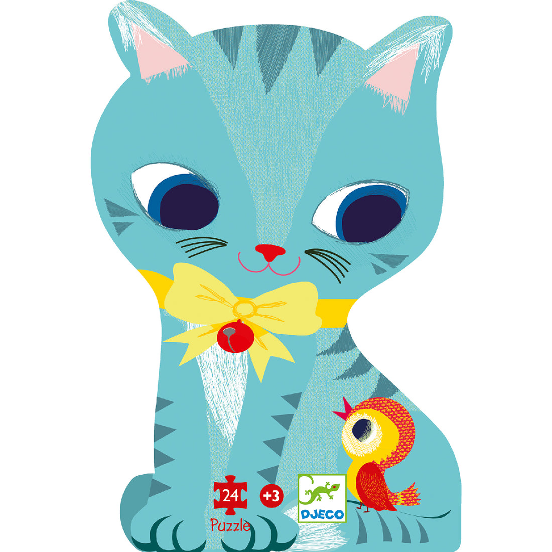 Djeco Formadobozos puzzle - Cicus és barátai