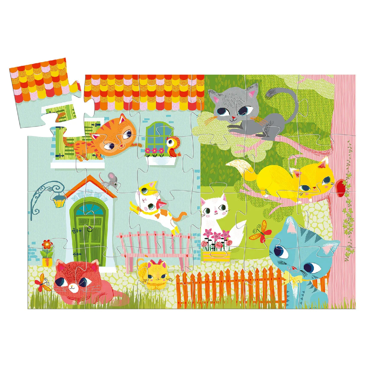 Djeco Shape Box Puzzle - Cicus and Friends