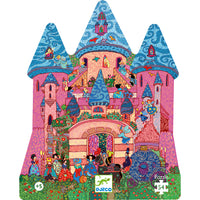 Djeco® Formadobozos puzzle - Tündérek kastélya, 54 db-os - The fairy castle