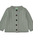 Fub® Baby kötött 100% merinói gyapjú kardigán - Pale sage - Fub - Felsők és pulóverek