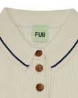 Fub® Galléros organikus pamut póló - Ecru - Fub - Pólók, ingek
