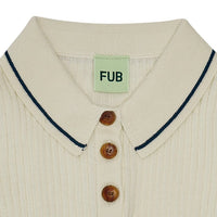Fub® Galléros organikus pamut póló - Ecru - Fub - Pólók, ingek