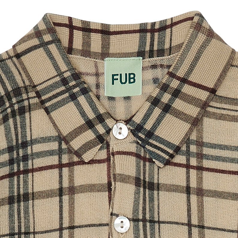 Fub® Hosszú ujjú kockás ing - 100% merinói gyapjú - Fub - Pólók, ingek
