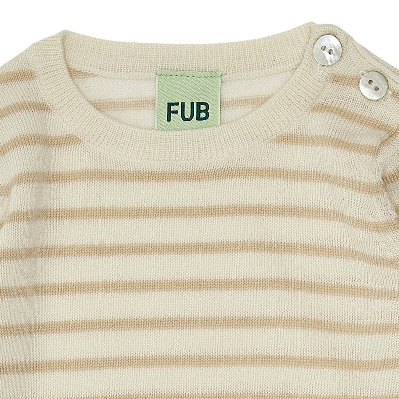 Fub® Kötött 100% gyapjú body, hosszú ujjú csíkos - Fub - Body