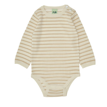 Fub® Kötött 100% gyapjú body, hosszú ujjú csíkos - Fub - Body