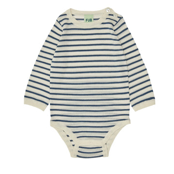 Fub® Kötött gyapjú body, hosszú ujjú csíkos - 100% merinói gyapjú - Fub - Body - OduStore
