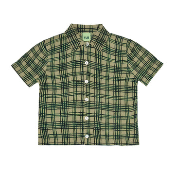 Fub® Organikus pamut kockás ing - khaki/deep green - Fub - Felsők és pulóverek