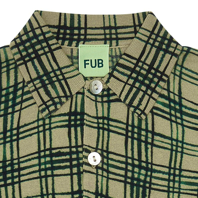 Fub® Organikus pamut kockás ing - khaki/deep green - Fub - Felsők és pulóverek