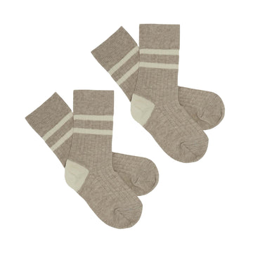 Fub® Rib zokni - light beige melange - Fub - Alsóruházat
