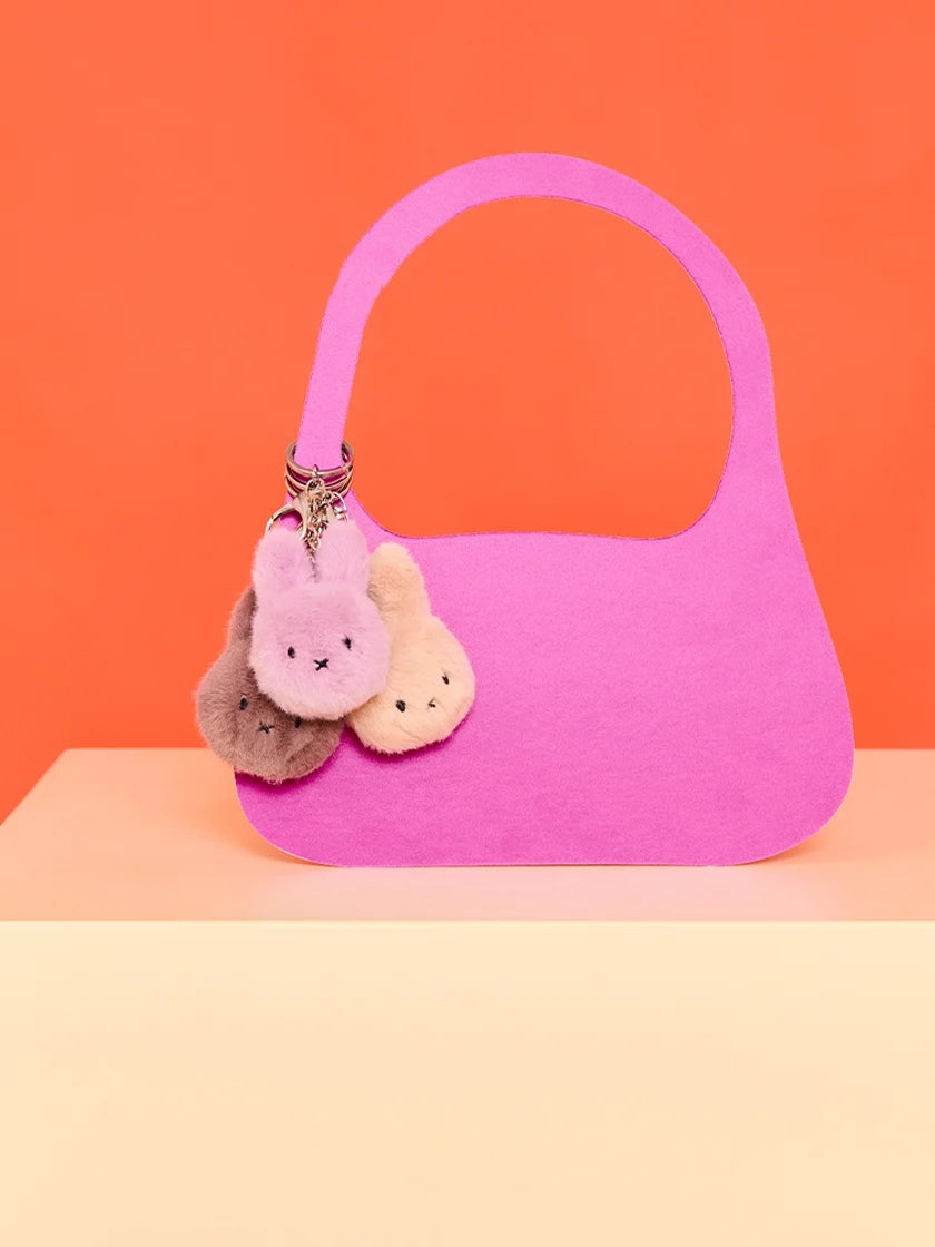 Bon Ton Toys Miffy Eco bolyhos kulcstartó - Beige