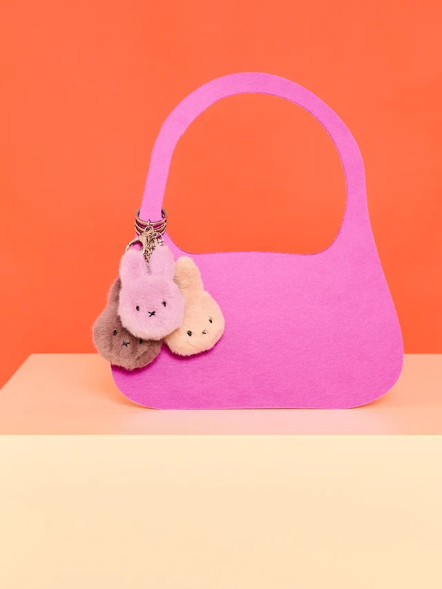 Bon Ton Toys Miffy Eco bolyhos kulcstartó - Taupe