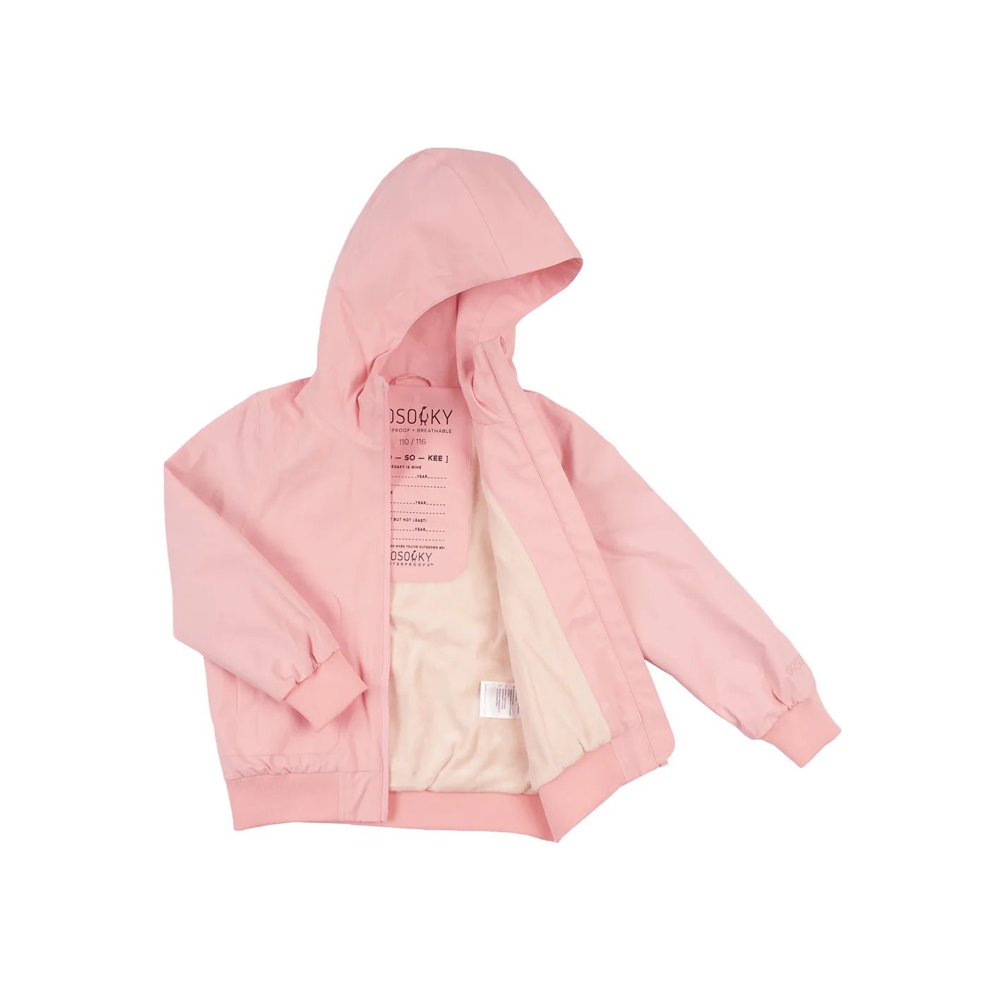 Gosoaky® BLUE BIRD - first blush pink kapucnis kabát - Gosoaky - Felsőruházat - OduStore