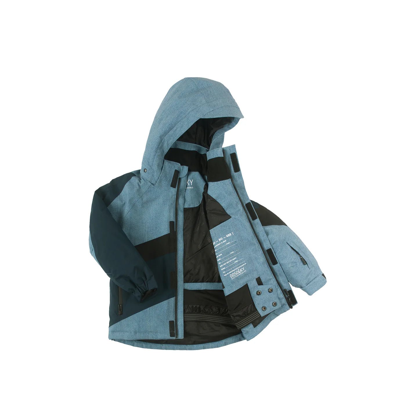 Gosoaky® Curious Cat Síkabát - Denim - Gosoaky - Felsőruházat - OduStore