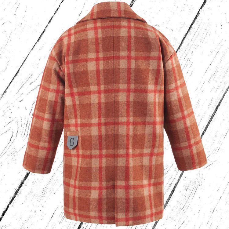 Gosoaky® Happy panda™ gyapjúkabát - Ochre check - Gosoaky - Felsőruházat