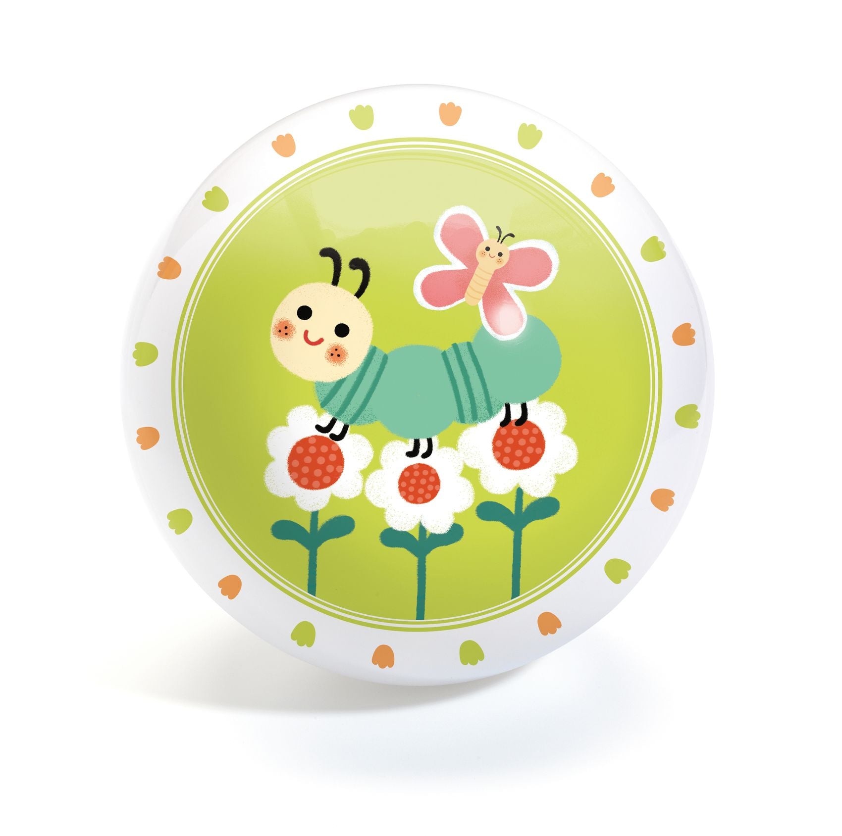 Djeco Gumilabda ∅ 12 cm - Lovely bugs Ball