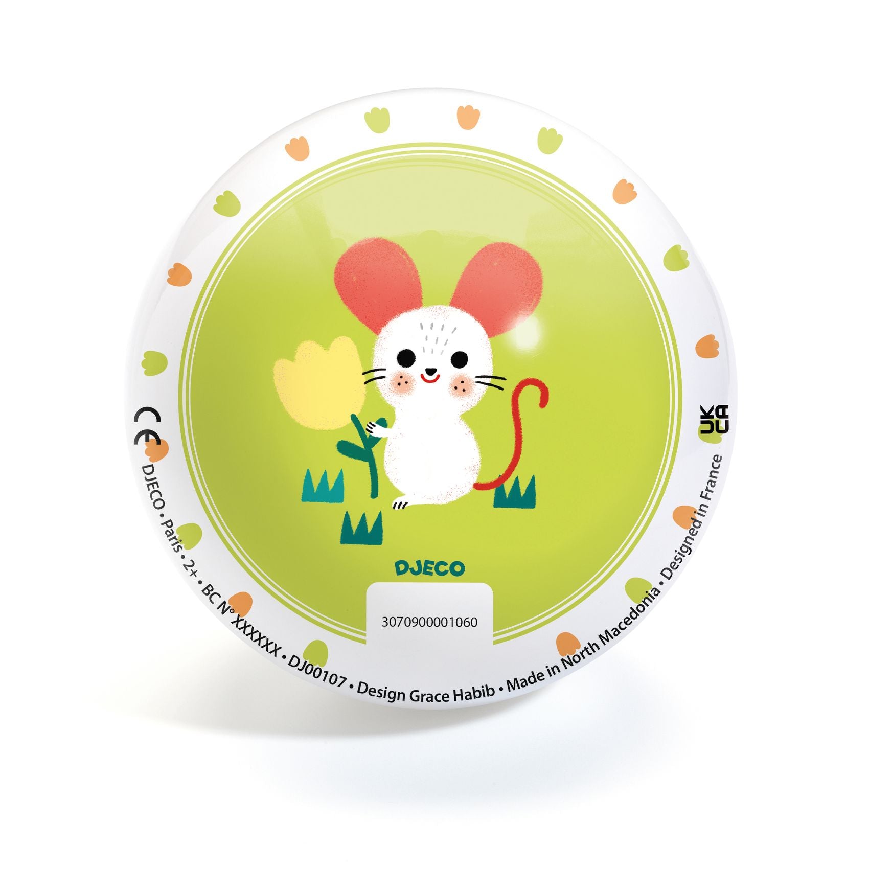 Djeco Gumilabda ∅ 12 cm - Lovely bugs Ball