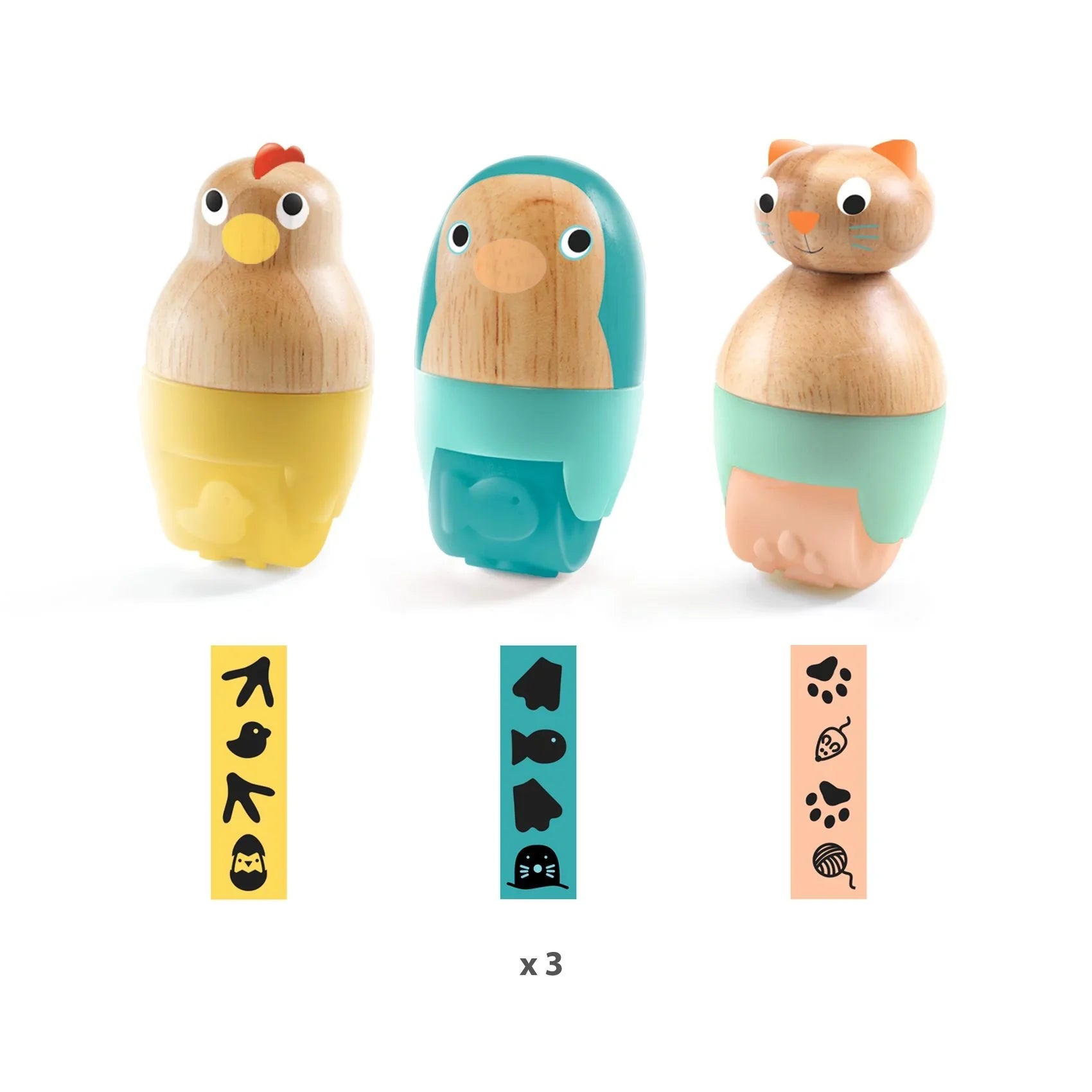 Djeco Dough Molding Set, Playdough Rolling Stamp