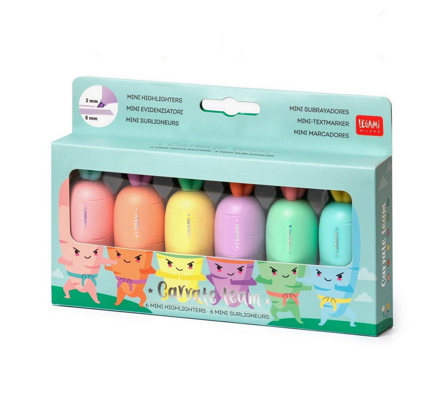 Legami mini szövegkiemelő 6 szín - Répa
