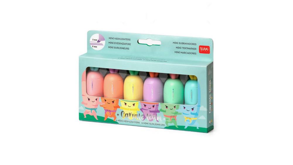 Legami mini szövegkiemelő 6 szín - Répa