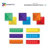 Connetix® Rainbow Square Pack 42 db-os