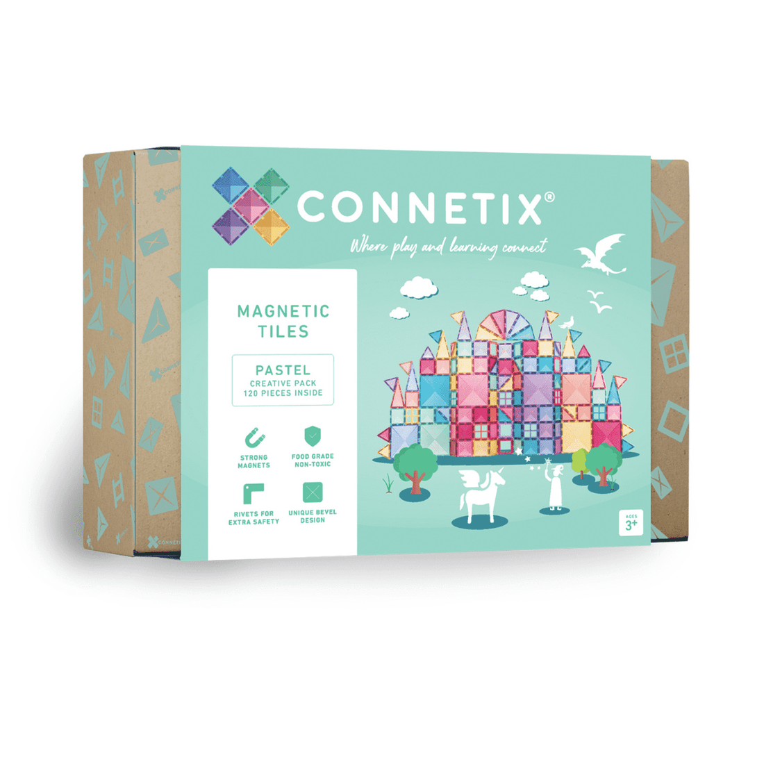 Connetix® Pastel Creative Pack 120 db-os