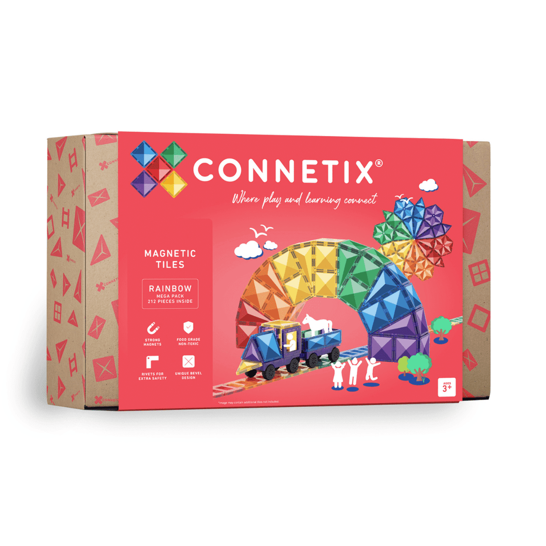 Connetix® Rainbow Mega Pack 212 db-os