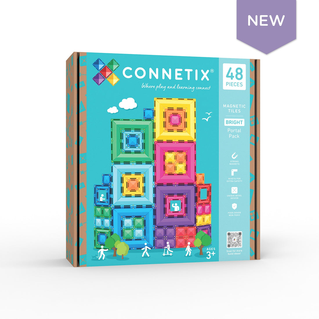 Connetix Bright Portal Pack 48 db-os