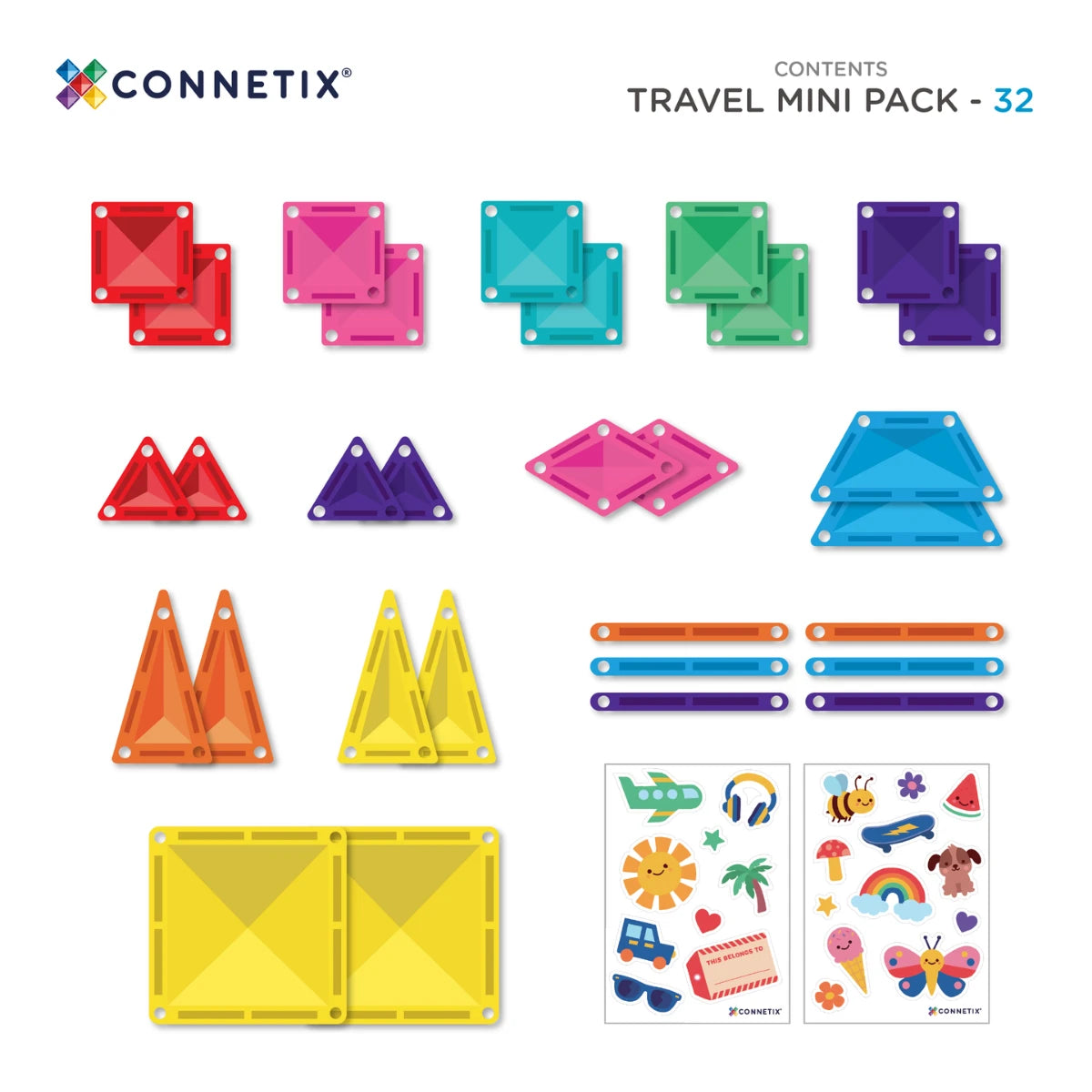 Connetix Travel Mini Pack 32 db-os