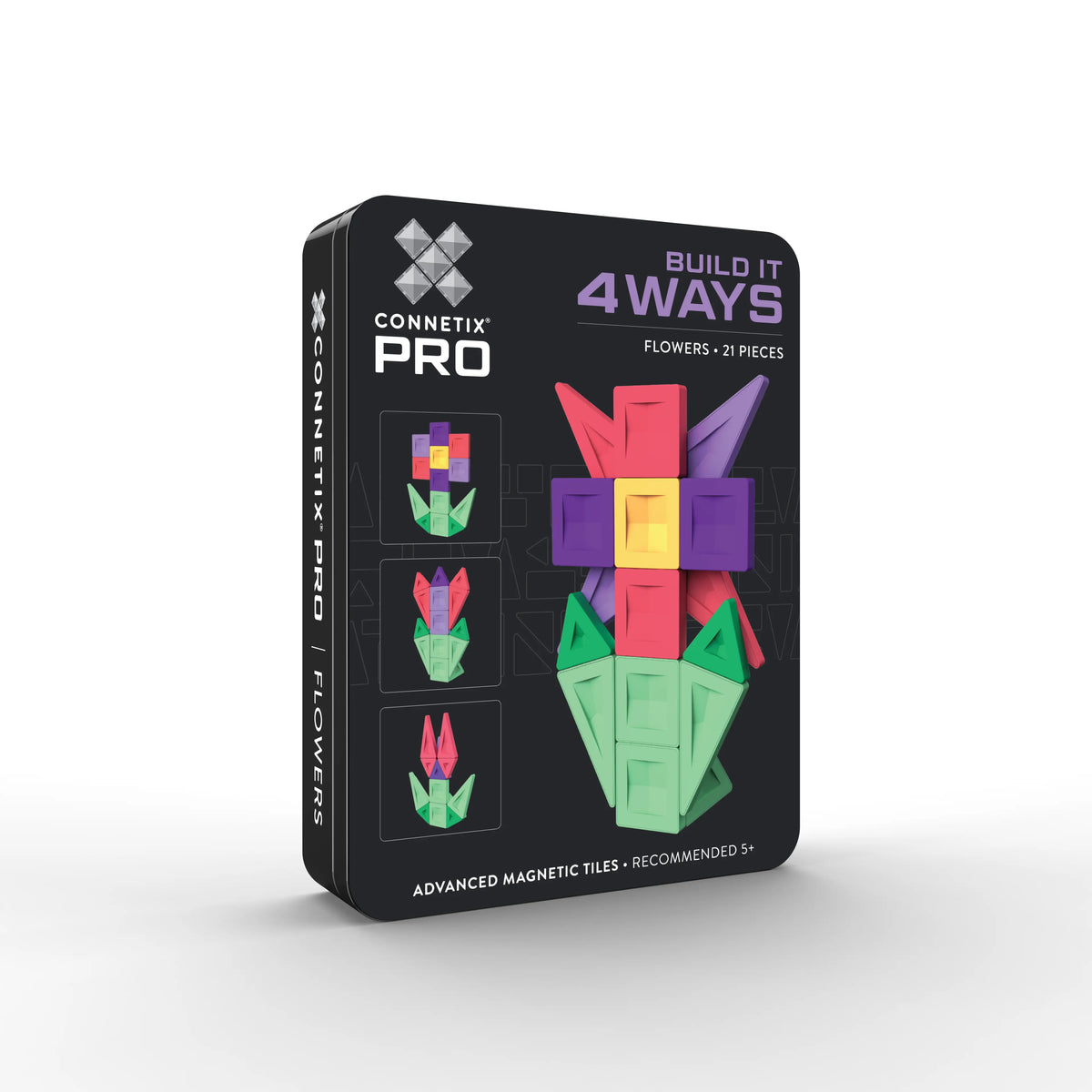 Connetix PRO Build It 4 Ways Flowers Pack 21 db-os - Virágépítő