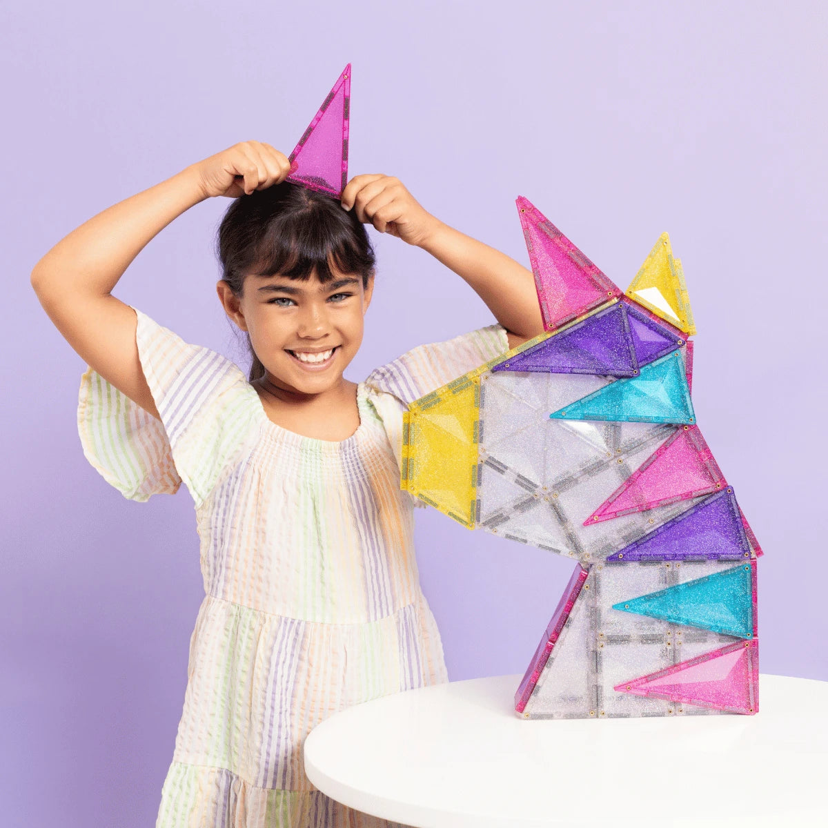 Connetix Glitter Unicorn Pack 56 db-os