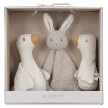 Little Dutch Ajándékdoboz kötött termékekkel - Newborn Naturals