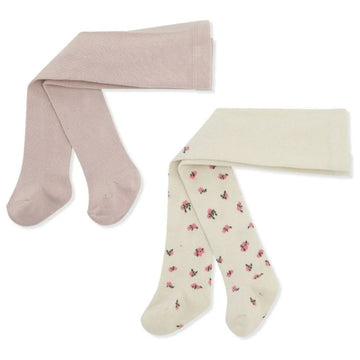 Konges Sløjd Jacquard harisnya 2 db - Rose Smoke