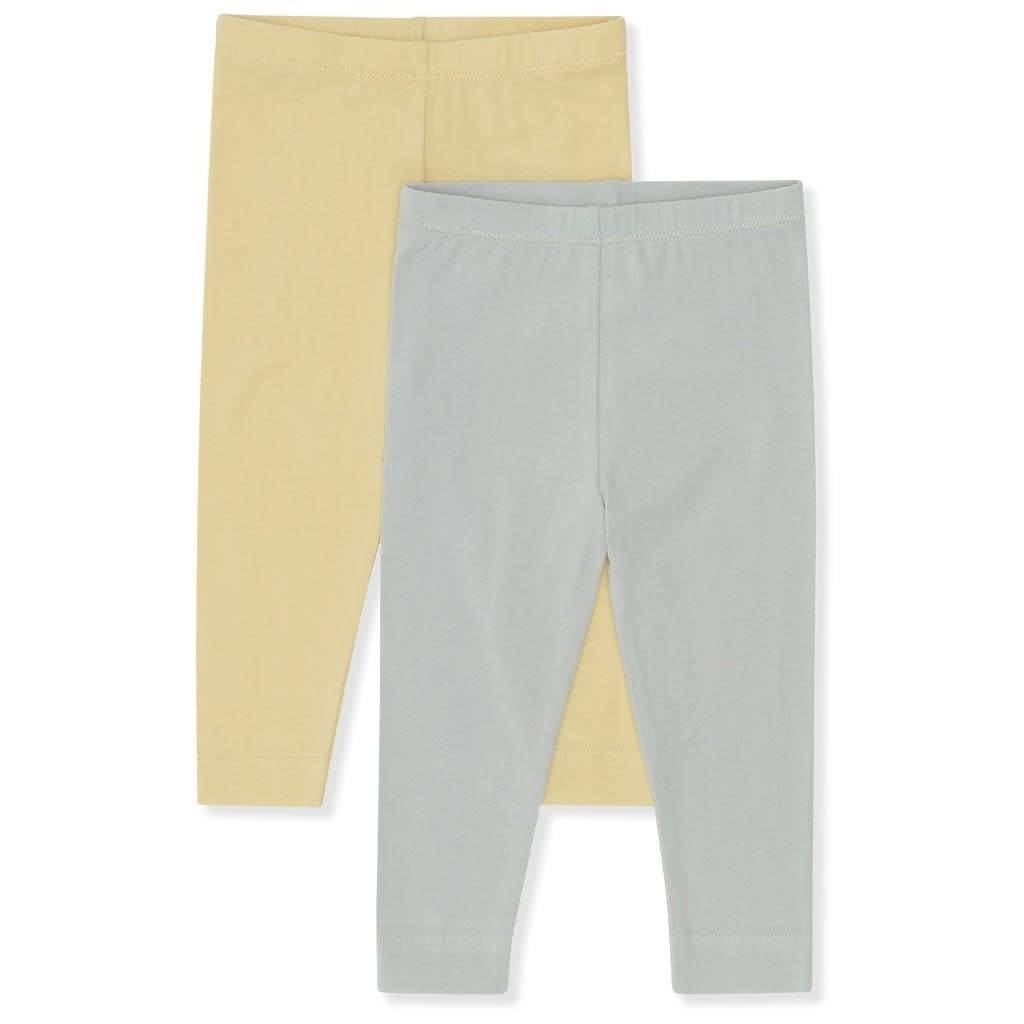 Konges Sløjd® 2 pack basic leggings - Pearl blue 2y