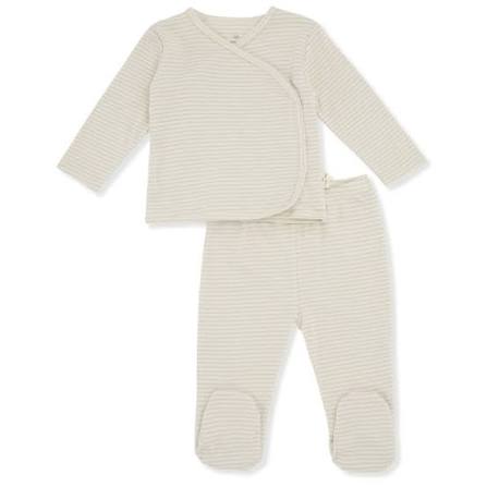 Konges Sløjd® Dio wrap cardigan+pants Csíkos szett