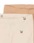 Konges Sløjd Leggings Set - Cherry / Toasted Almond